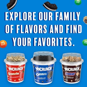 YoCrunch Low Fat Oreo Cookies N' Cream Yogurt