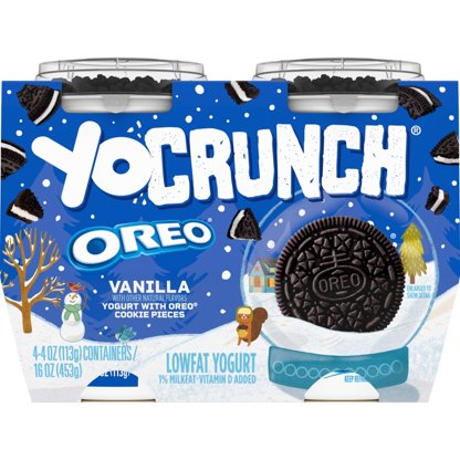 YoCrunch Vanilla Low Fat Yogurt With Mini M&Ms And Oreo Cookie