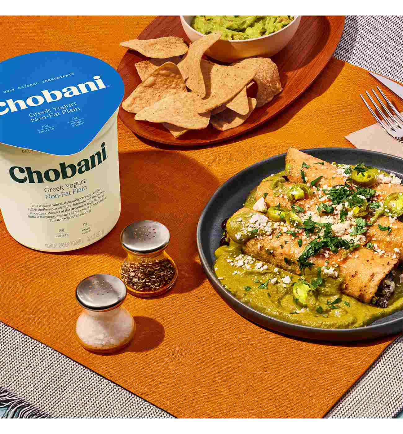 Chobani Non-Fat Plain Greek Yogurt; image 2 of 5