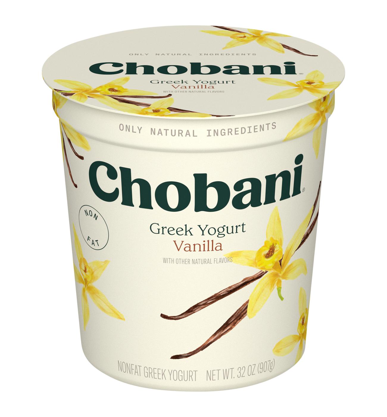 Chobani Non-Fat Vanilla Blended Greek Yogurt; image 1 of 4