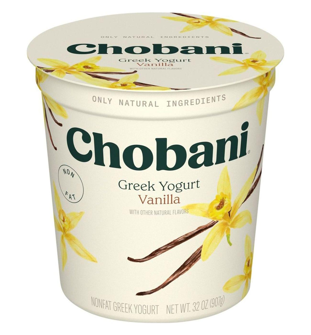 Chobani Non-Fat Vanilla Blended Greek Yogurt; image 1 of 4