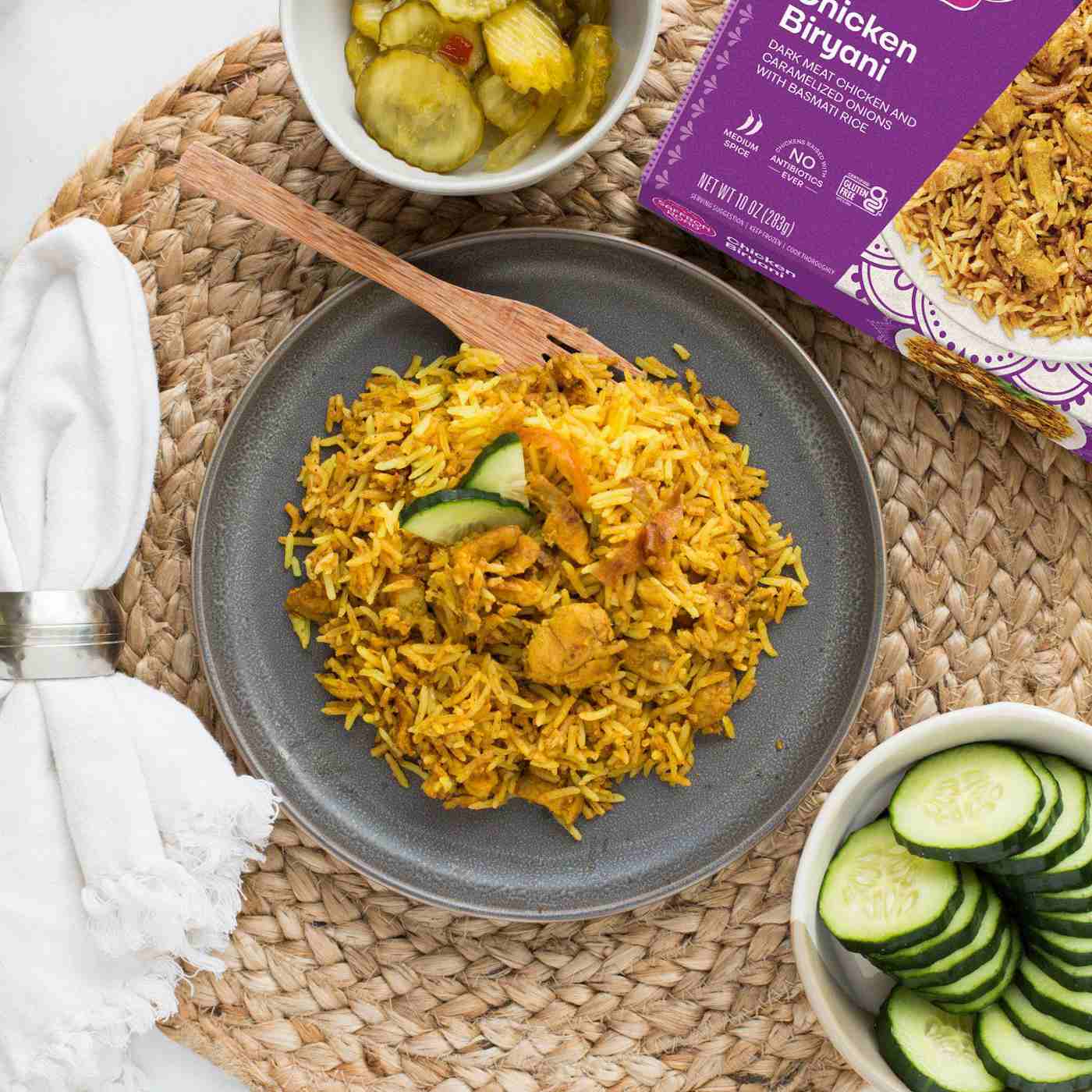 Saffron Road Gluten Free Chicken Biryani Indian Frozen Dinner; image 4 of 6