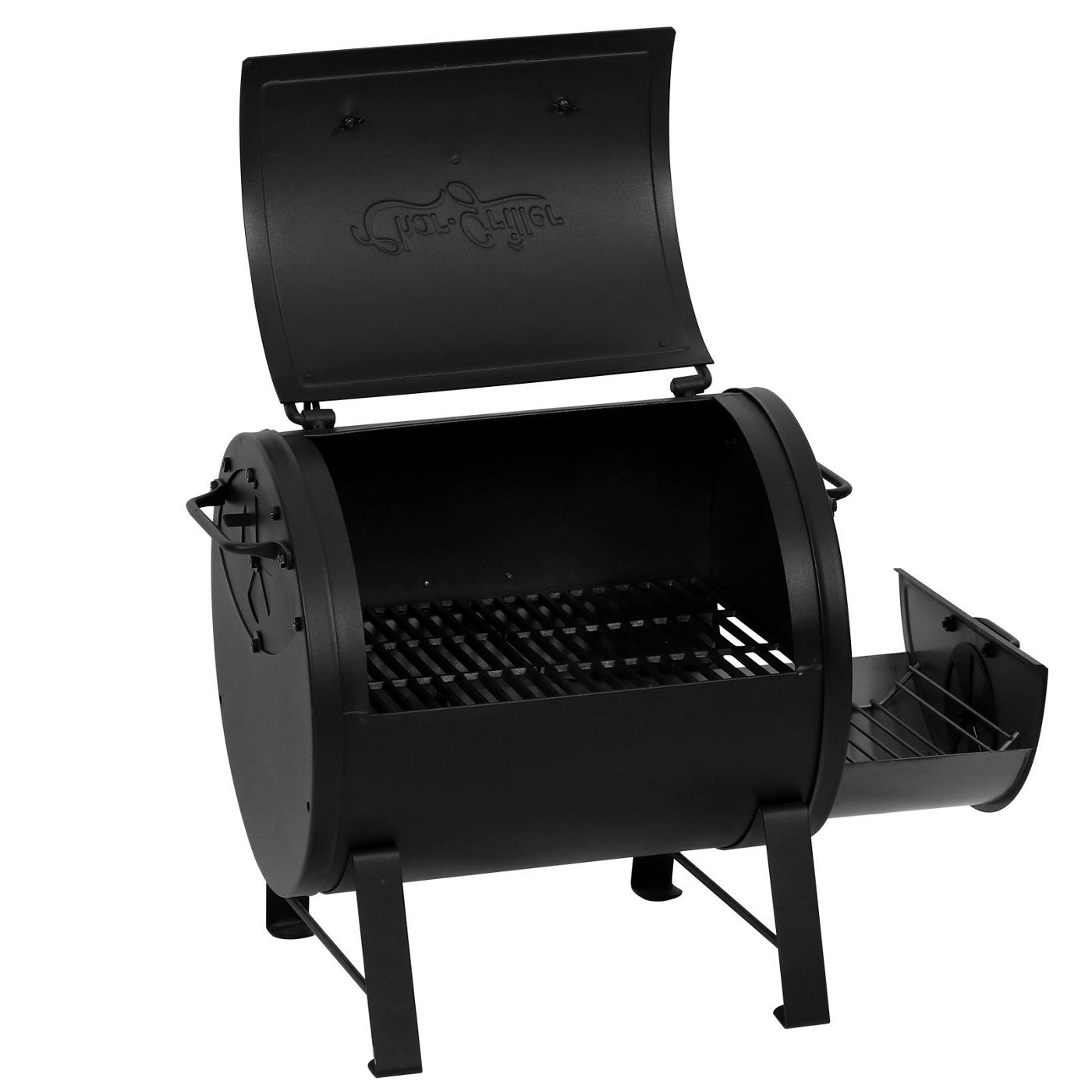 NEW 20 Mini Small Smoker Charcoal Grill Side Fire Box, Portable Outdoor