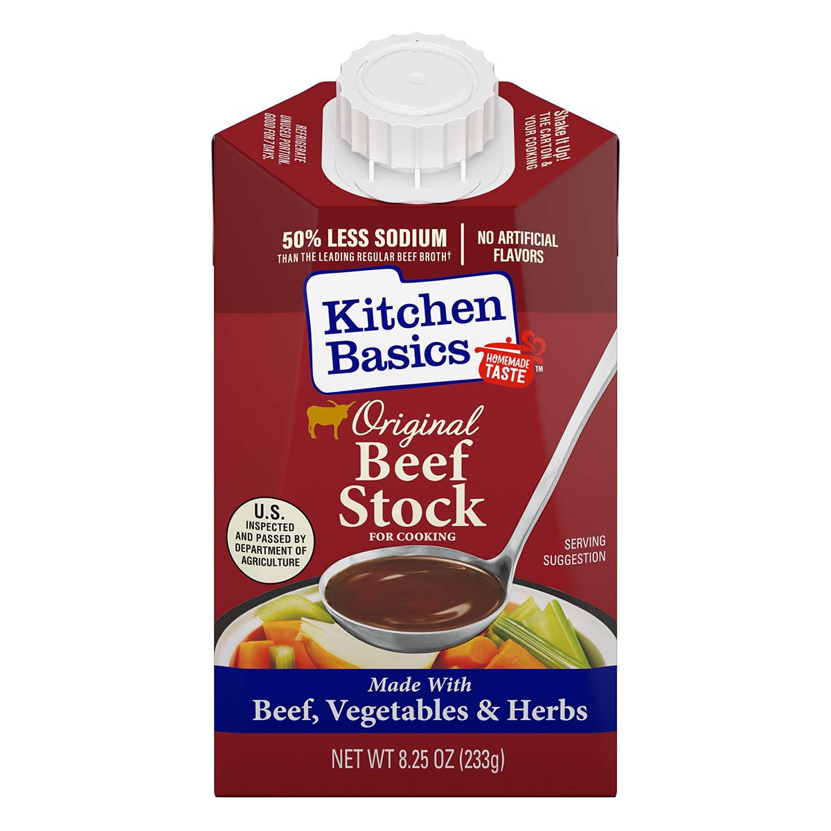 Kitchen Basics Original Beef Cooking Stock - Shop Broth & Bouillon at H-E-B