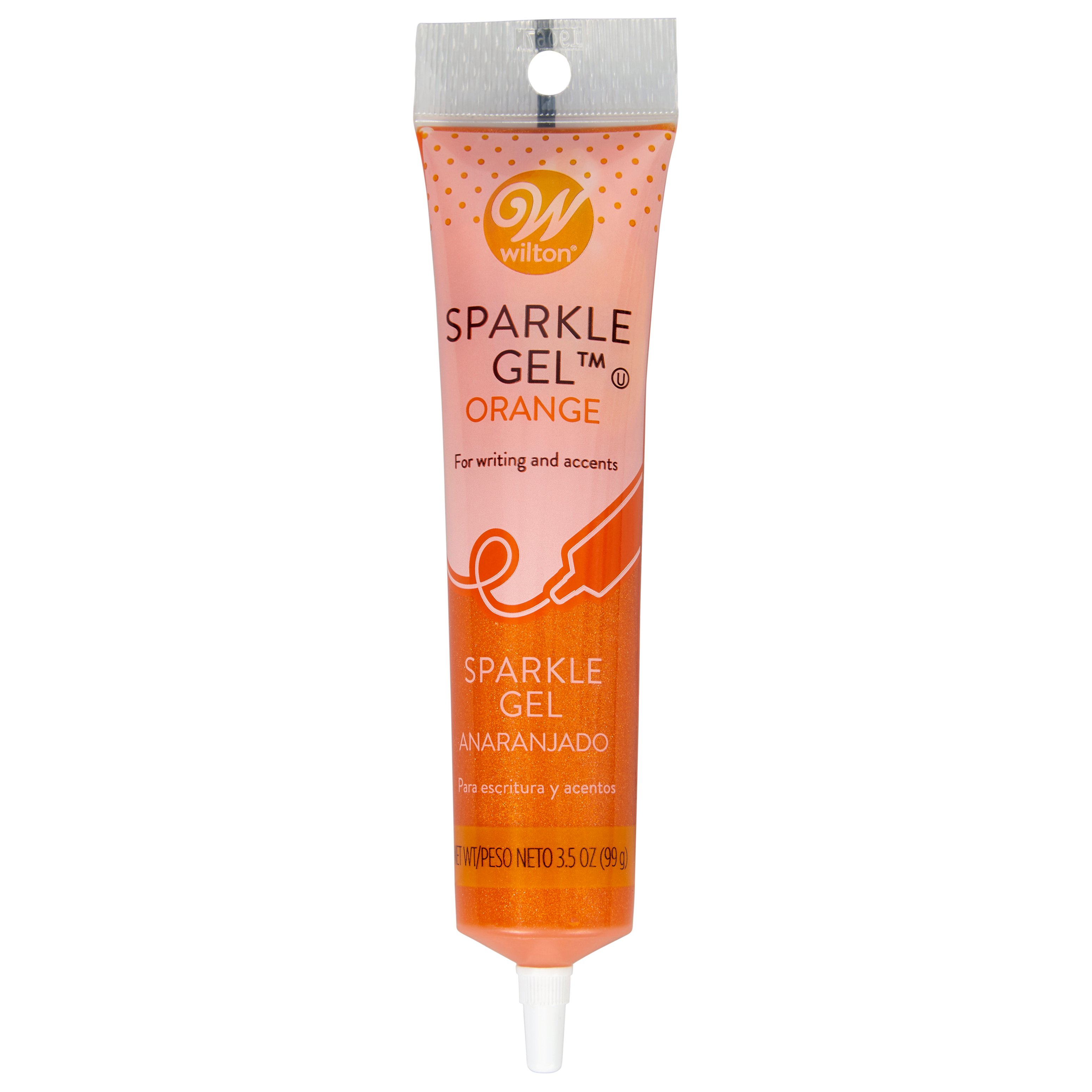 Wilton Orange Sparkle Gel, 3.5 oz