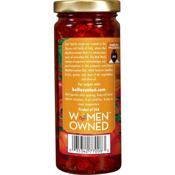 Bella Sun Luci Sun Dried Julienne Cut Tomatoes with Italian Herbs, 8.5 oz