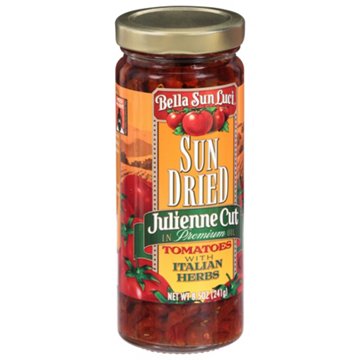 Bella Sun Luci Sun Dried Julienne Cut Tomatoes with Italian Herbs, 8.5 oz
