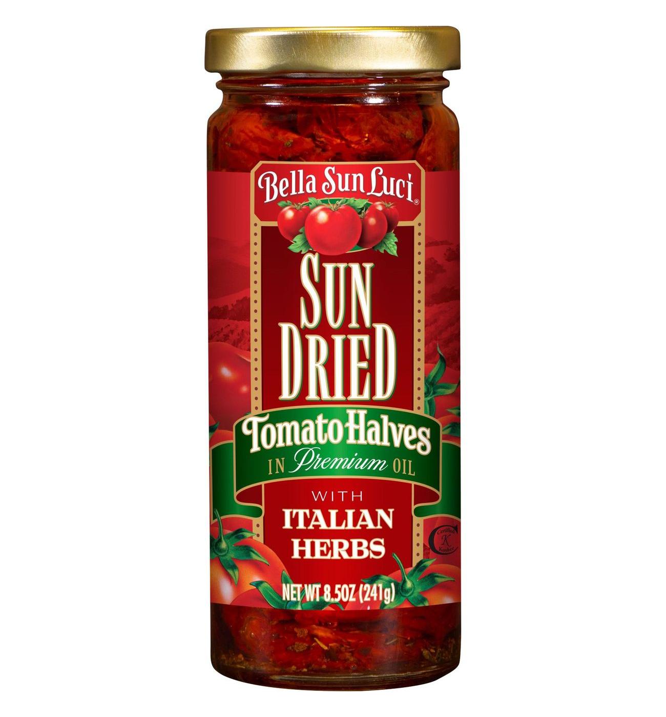 Bella Sun Luci Sun Dried Tomato Halves, with Italian Herbs; image 1 of 2