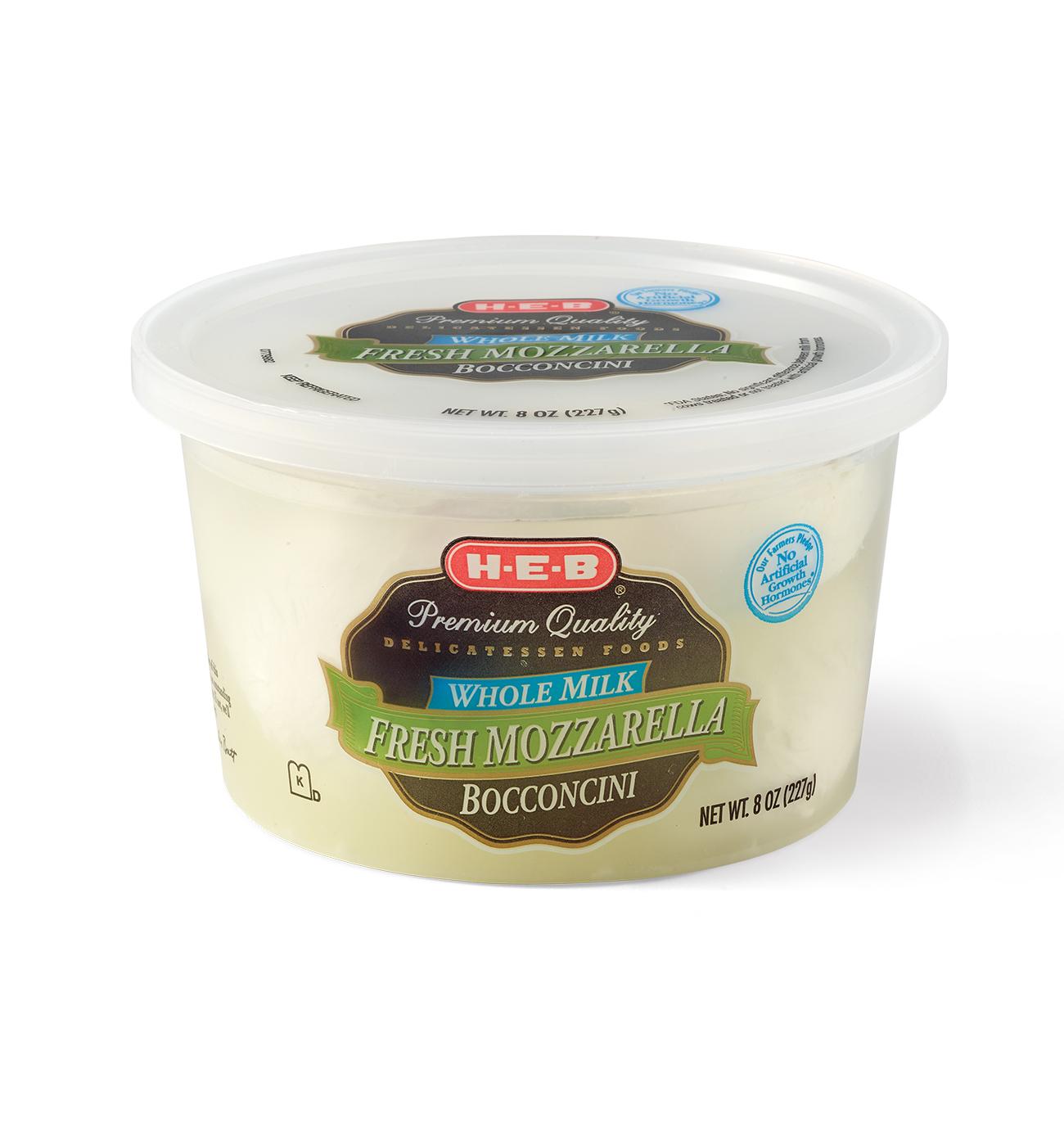 H-E-B Whole Milk Fresh Mozzarella Bocconcini; image 3 of 4