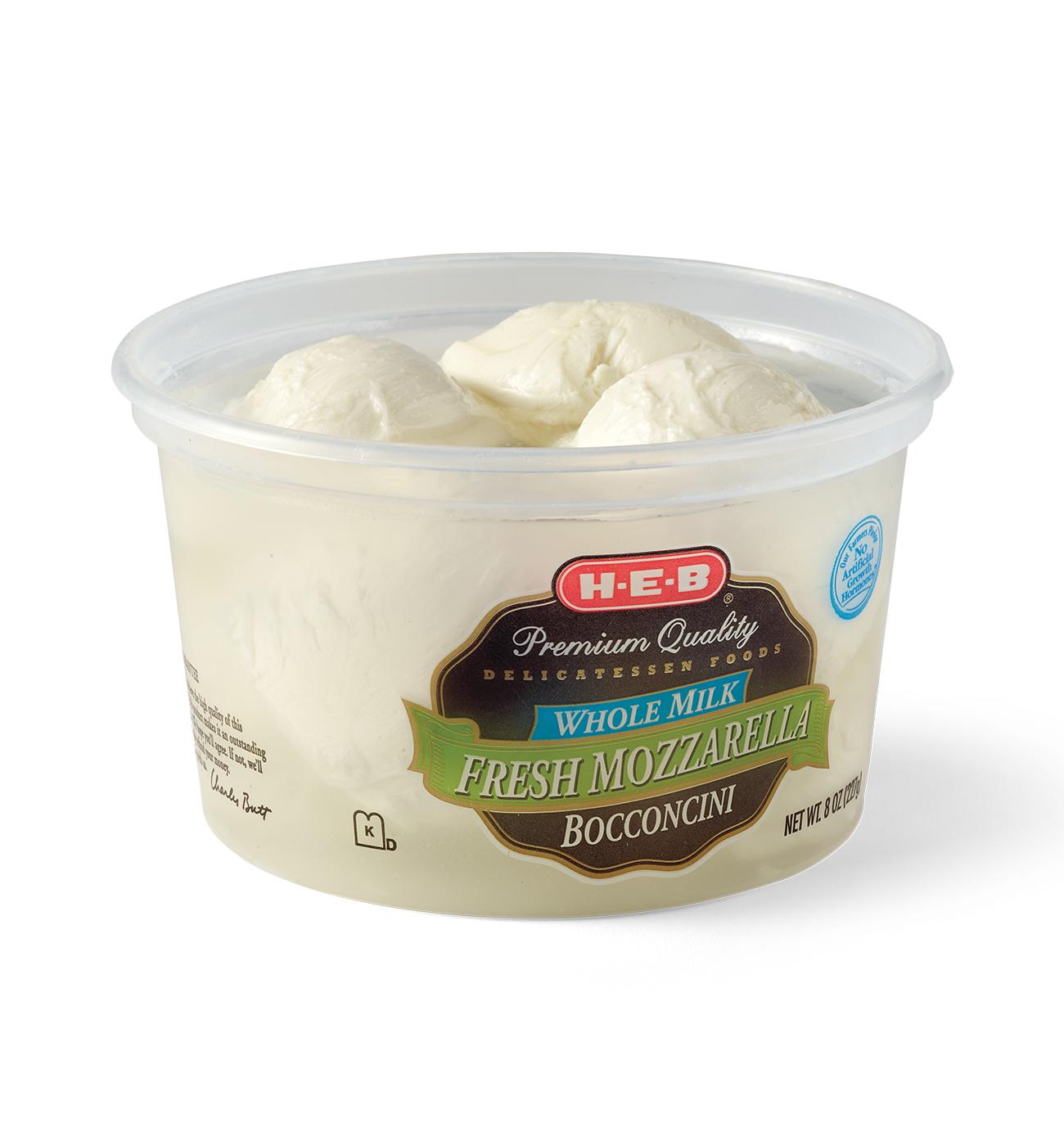 H-E-B Whole Milk Fresh Mozzarella Bocconcini; image 4 of 4