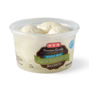 H-E-B Whole Milk Fresh Mozzarella Bocconcini, 8 oz