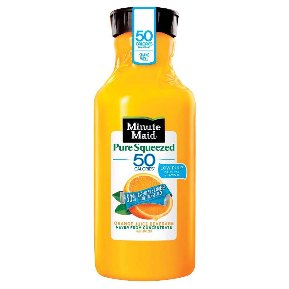 Minute Maid Pure Squeezed Light Low Pulp Orange Juice Beverage - Shop