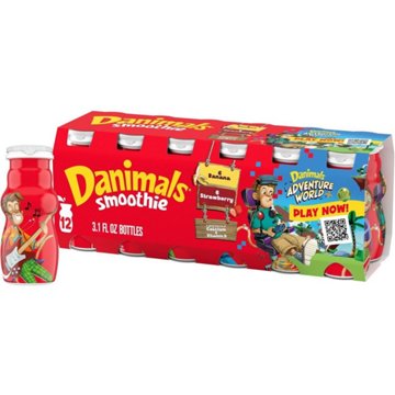 Danimals Strawberry & Banana Smoothie Variety Pack, 12 pk