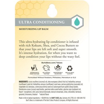 Burt's Bees Moisturizing Lip Balm - Ultra Conditioning