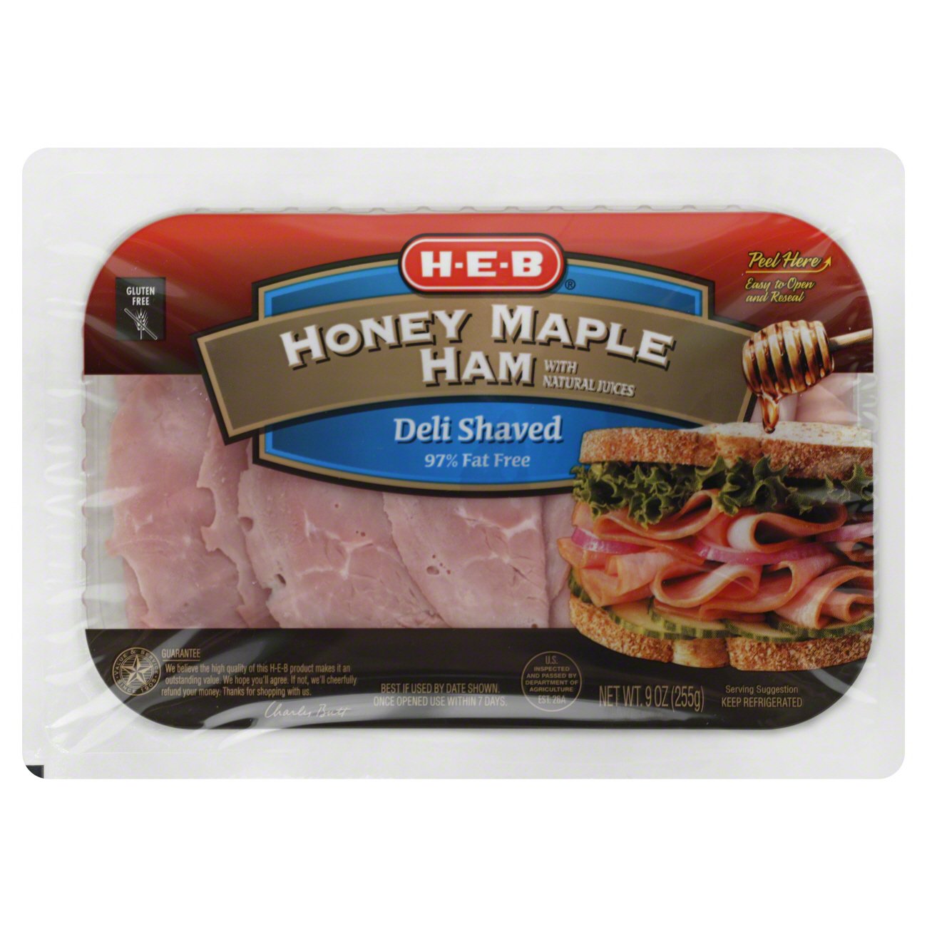 HEB Honey Maple Deli Shaved Ham Shop Meat at HEB