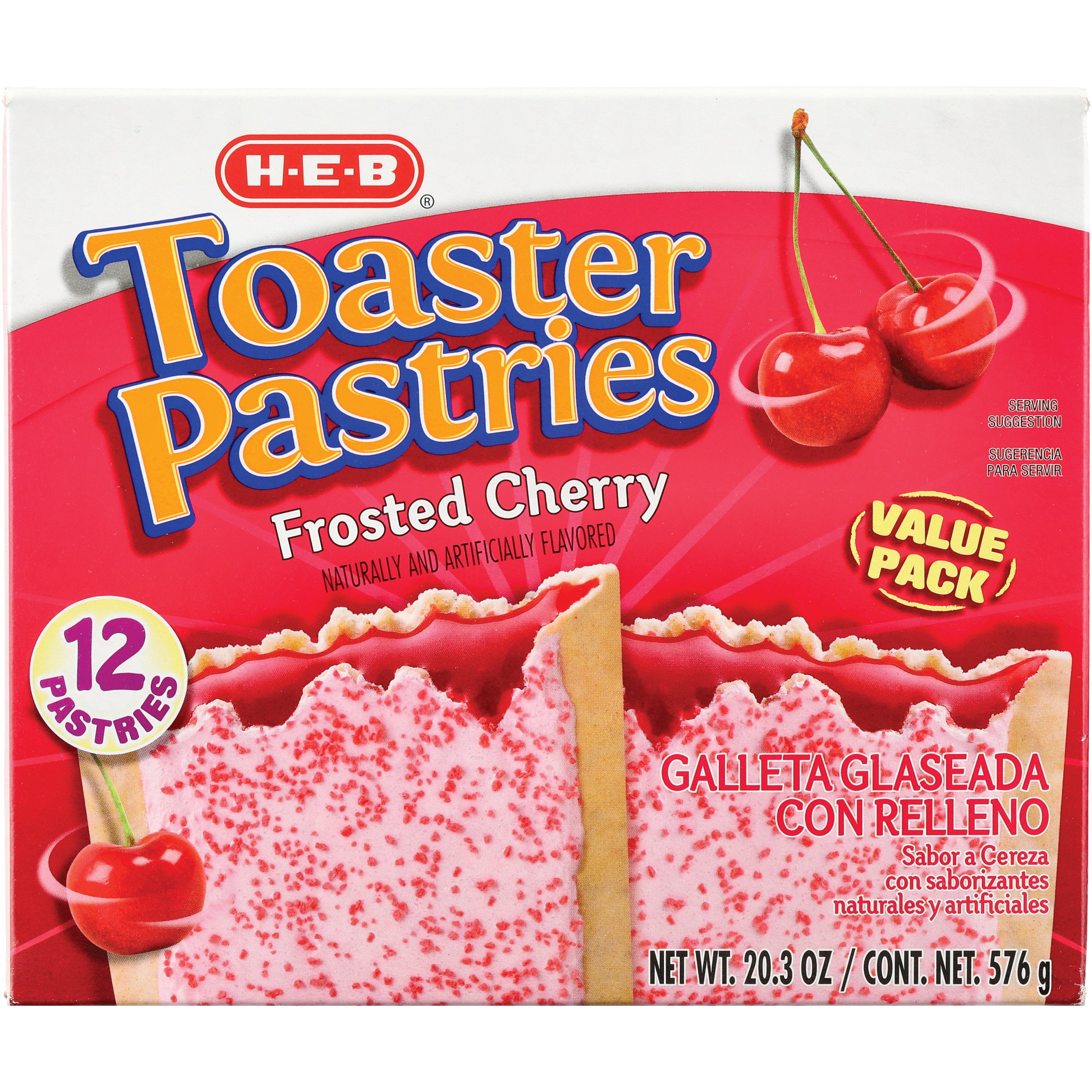 HEB Frosted Cherry Toaster Pastries Value Pack Shop Toaster