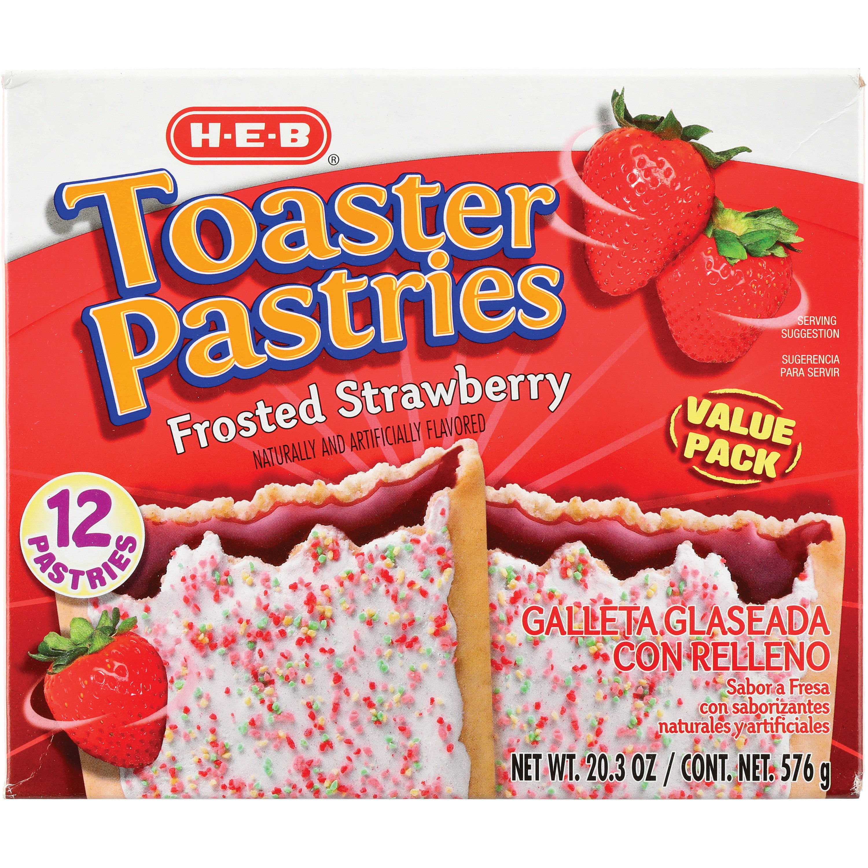 HEB Frosted Strawberry Toaster Pastries Value Pack Shop Toaster