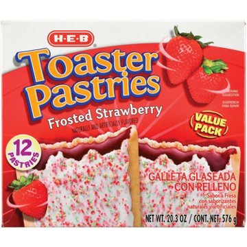 H-E-B Frosted Strawberry Toaster Pastries - Value Pack, 12 ct