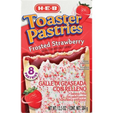 H-E-B Frosted Strawberry Toaster Pastries, 8 ct