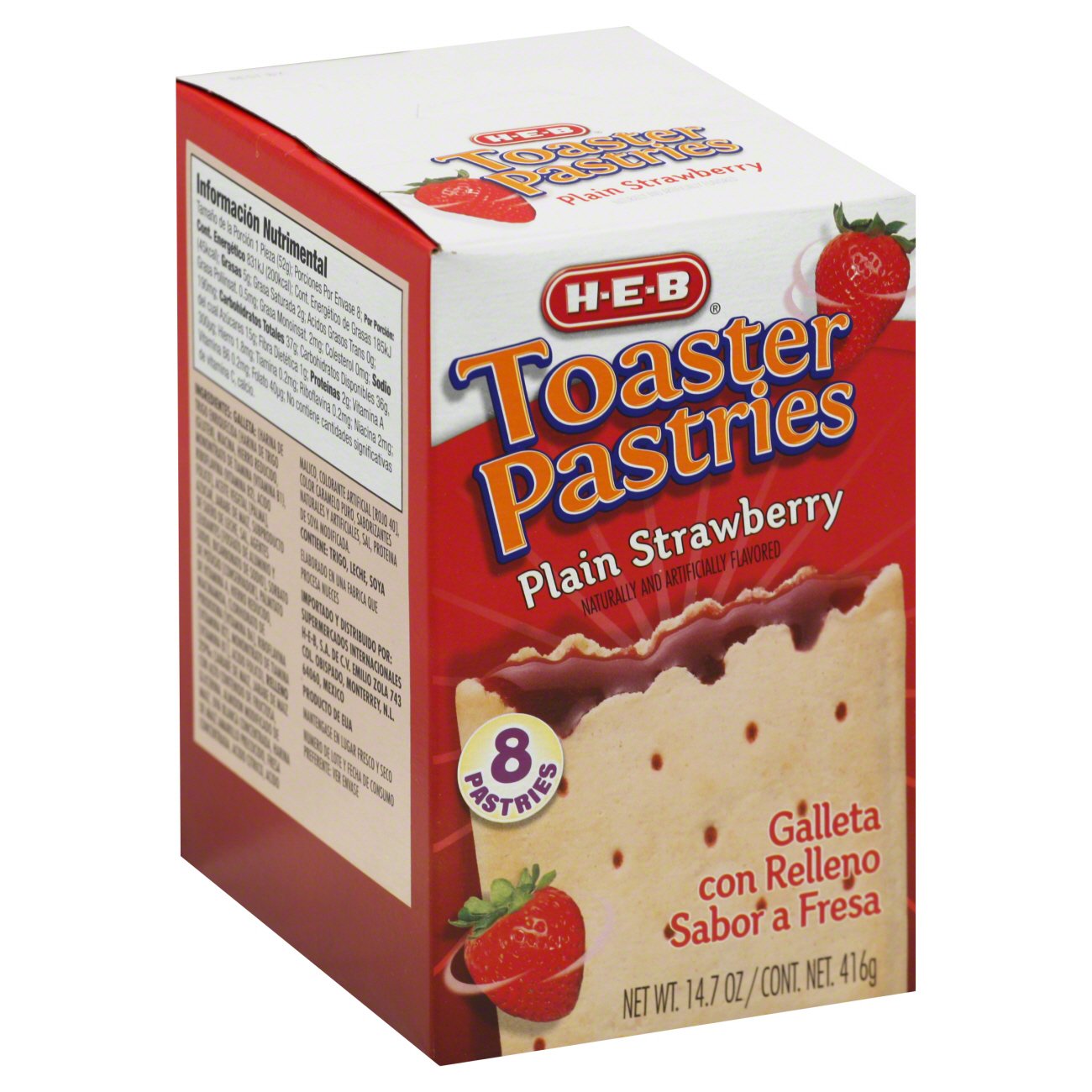 HEB Plain Strawberry Toaster Pastries Shop Toaster pastries at HEB
