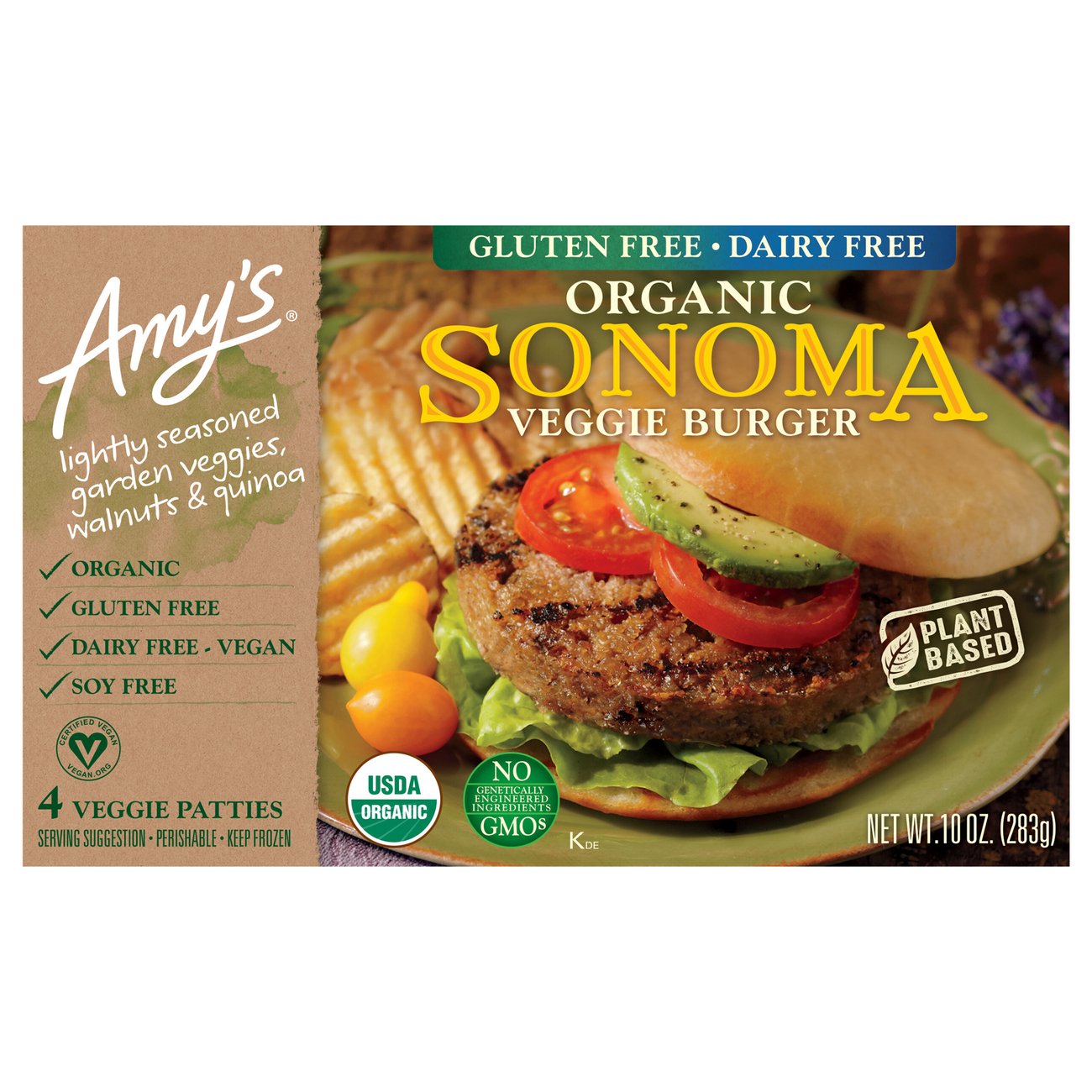 Amy S Organic Sonoma Veggie Burger Shop Meat Alternatives At H E B
