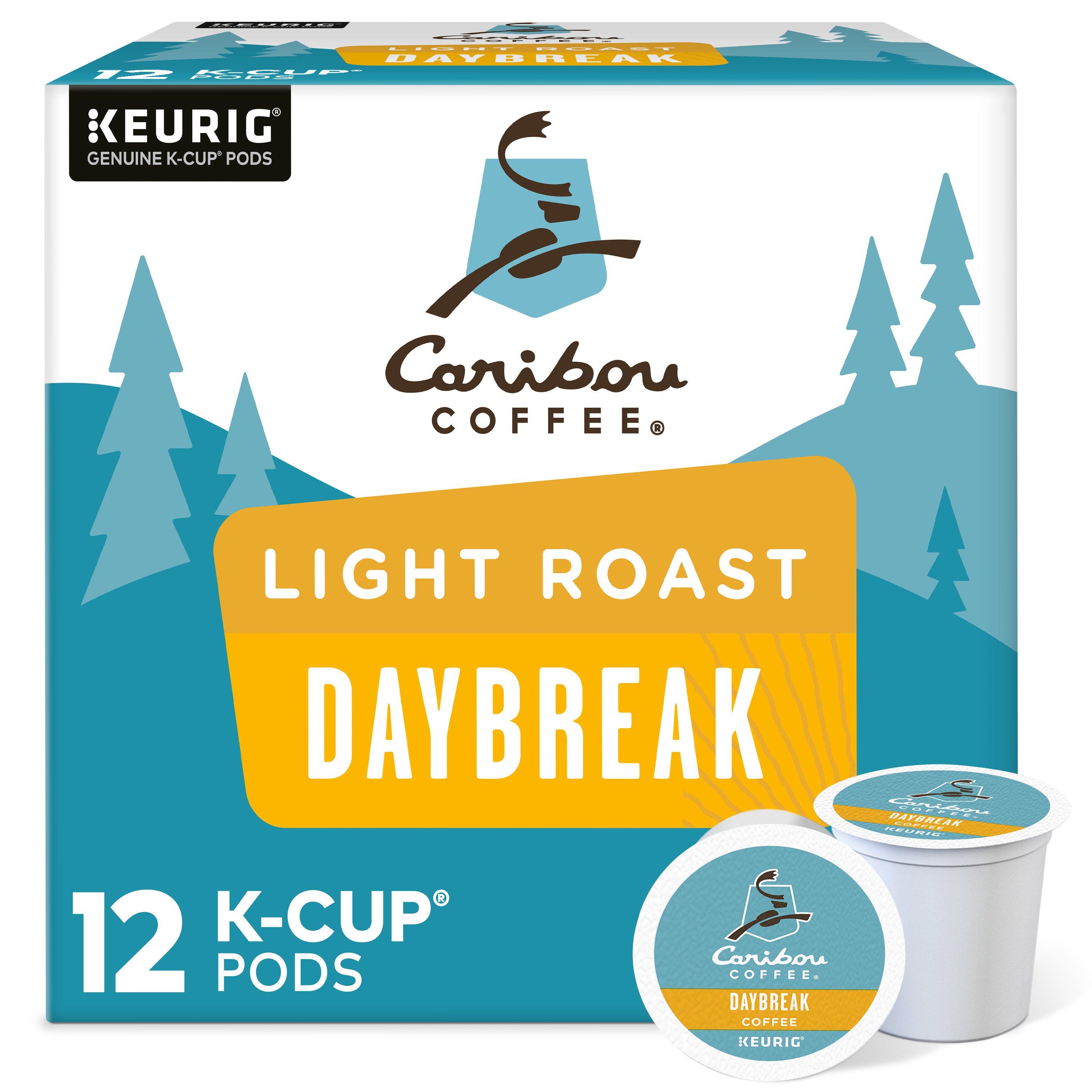 Caribou Coffee Daybreak Morning Blend Light Roast Single Serve
