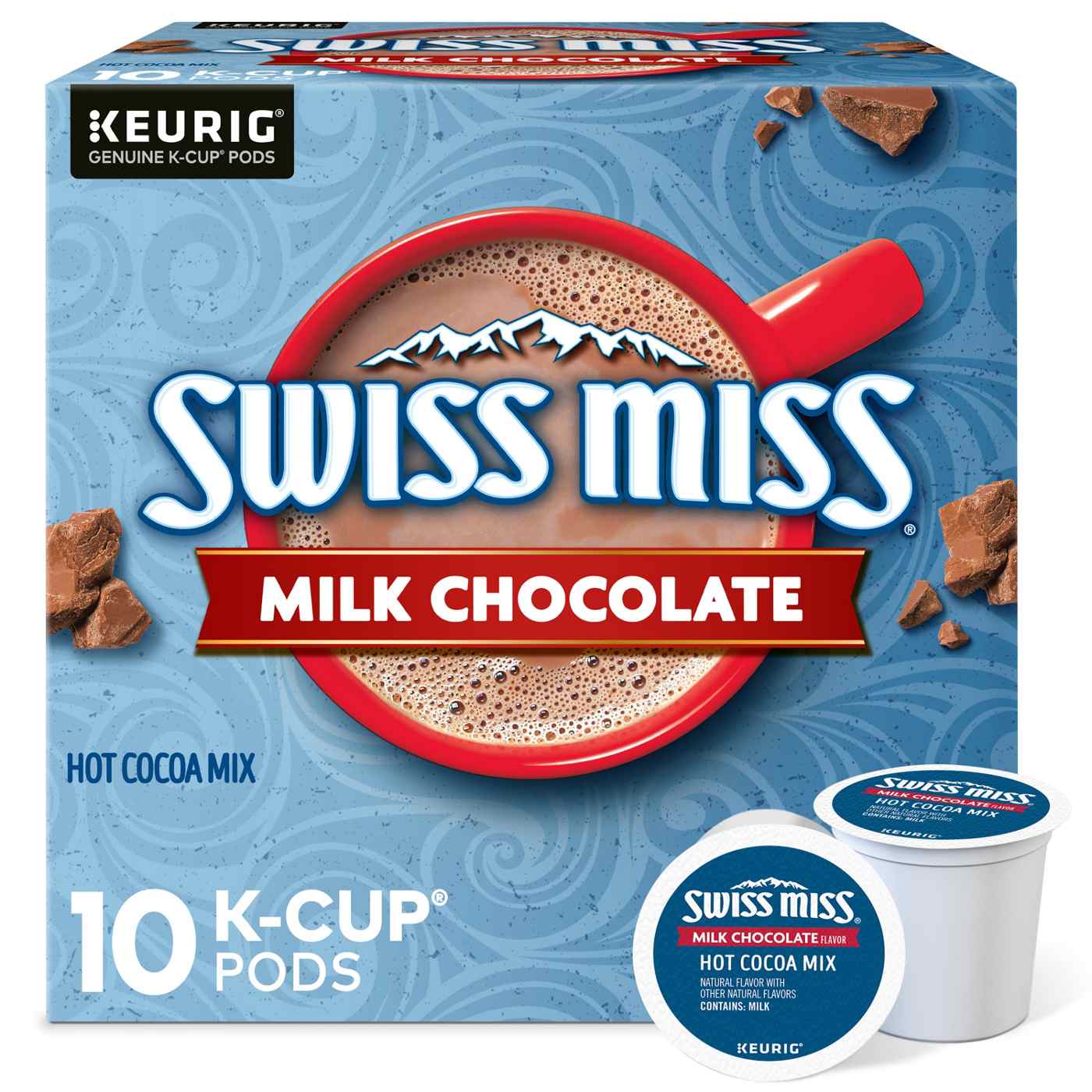 Swiss Miss Milk Chocolate Hot Cocoa Mix Single Serve Coffee K Cups; image 1 of 7