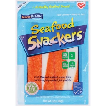 Trans Ocean Seafood Snackers, 3 oz