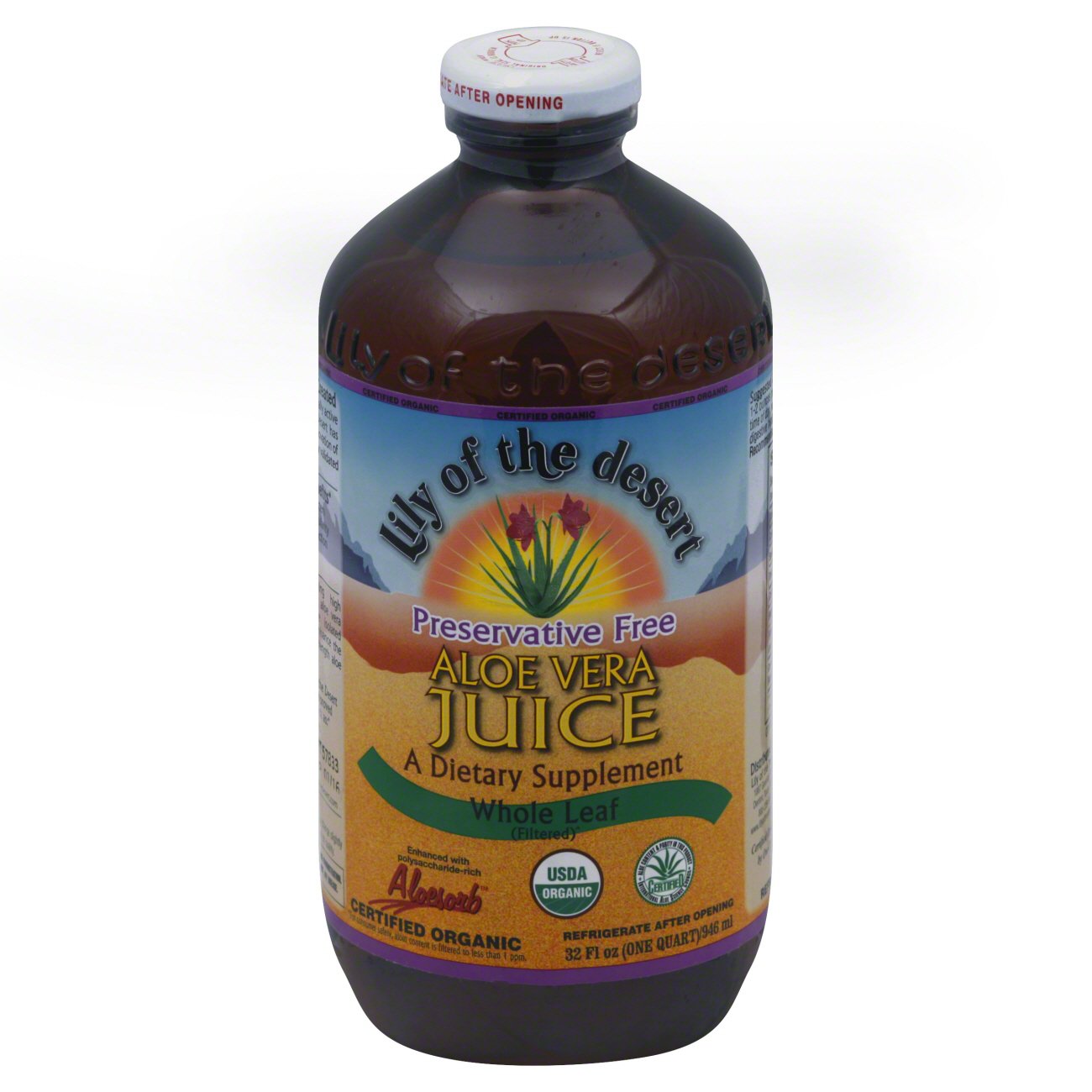 Lily of the Desert Aloe Vera Juice Whole Leaf Preservative Free, 32 OZ |  Central Market - Really Into Food
