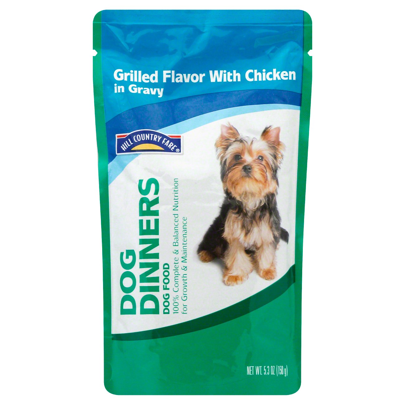 Hill Country Fare Dog Dinners Grilled Flavor with Chicken in Gravy Wet