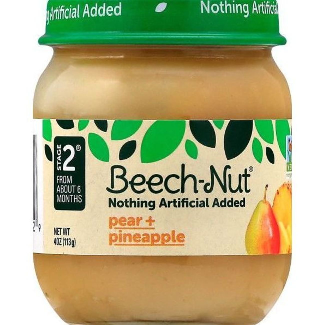 Beech-Nut Homestyle Pears & Pineapple, 4 oz