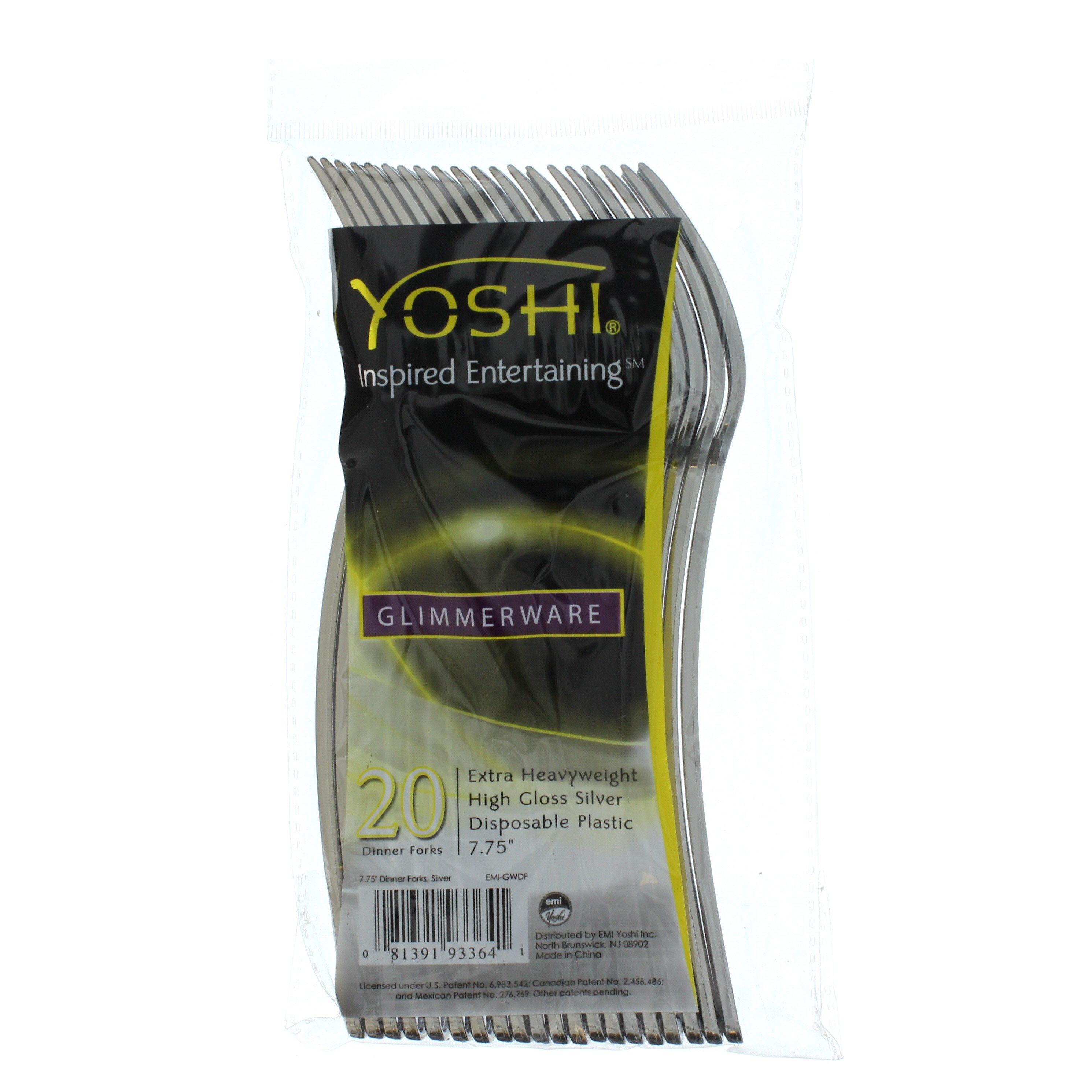 Yoshi Plastic Forks - Glossy Silver - Shop Flatware & Utensils at H-E-B