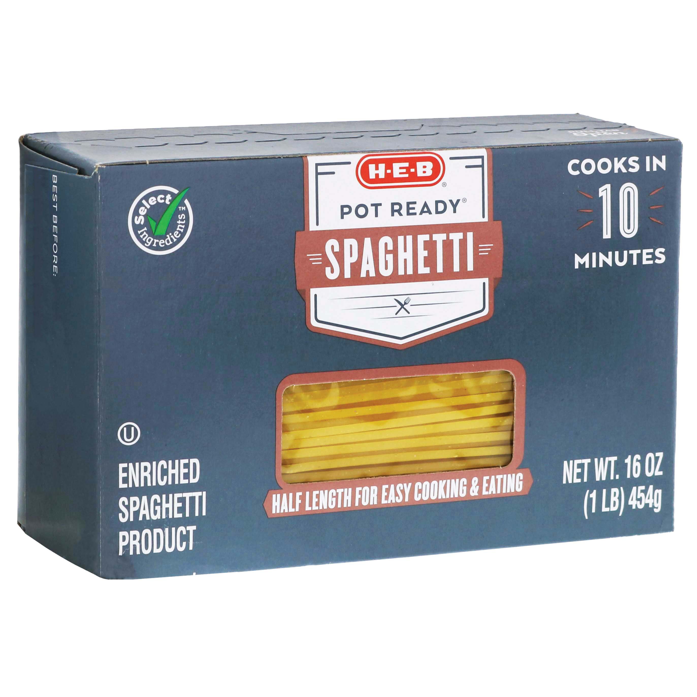 H-E-B Select Ingredients Pot Ready Spaghetti - Shop Pasta At H-E-B