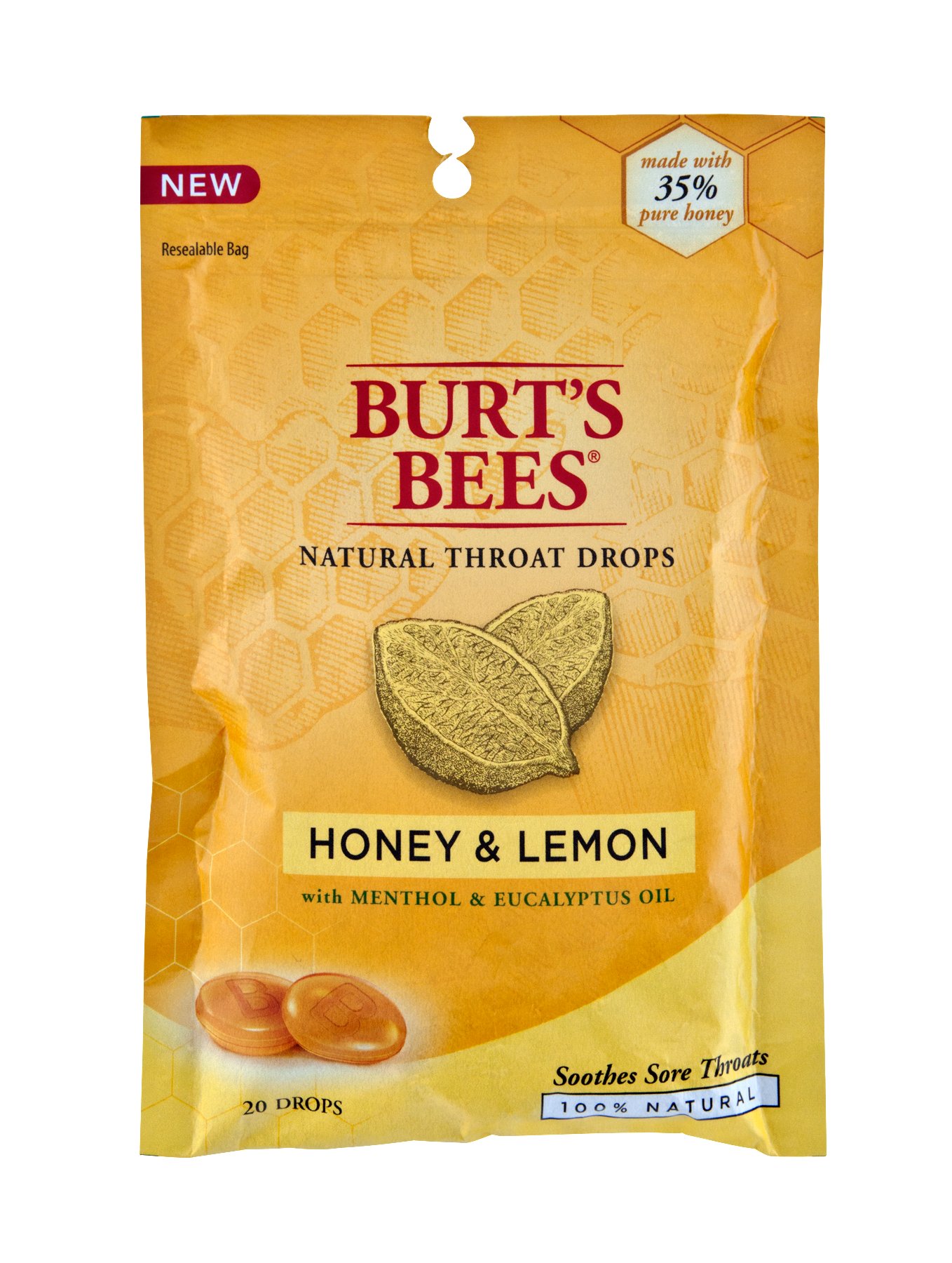 Burt's Bees Honey And Lemon Natural Throat Drops Shop Cough, Cold