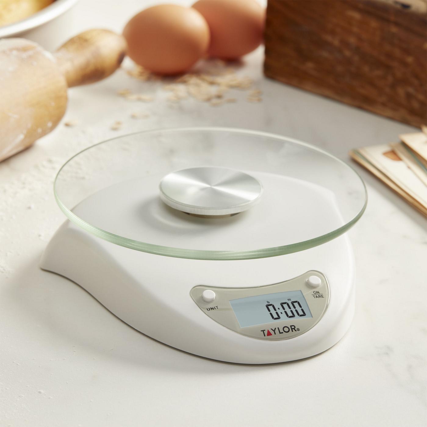 Taylor Glass Platform Digital Kitchen Scale - White - Shop Utensils ...