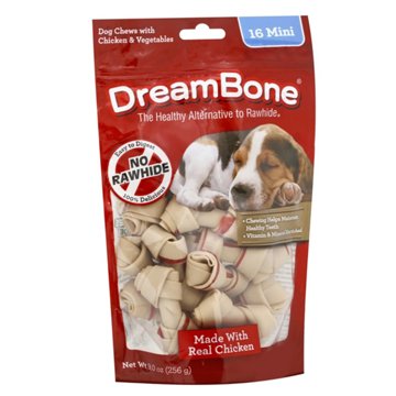 DreamBone Mini Vegetable and Chicken Chews, 16 ct