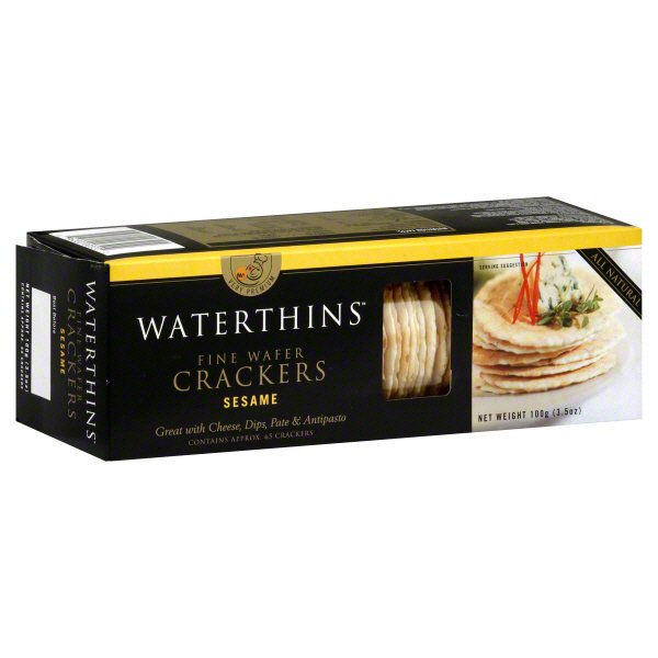 Waterthins Fine Water Crackers Sesame Shop Crackers & Breadsticks at HEB