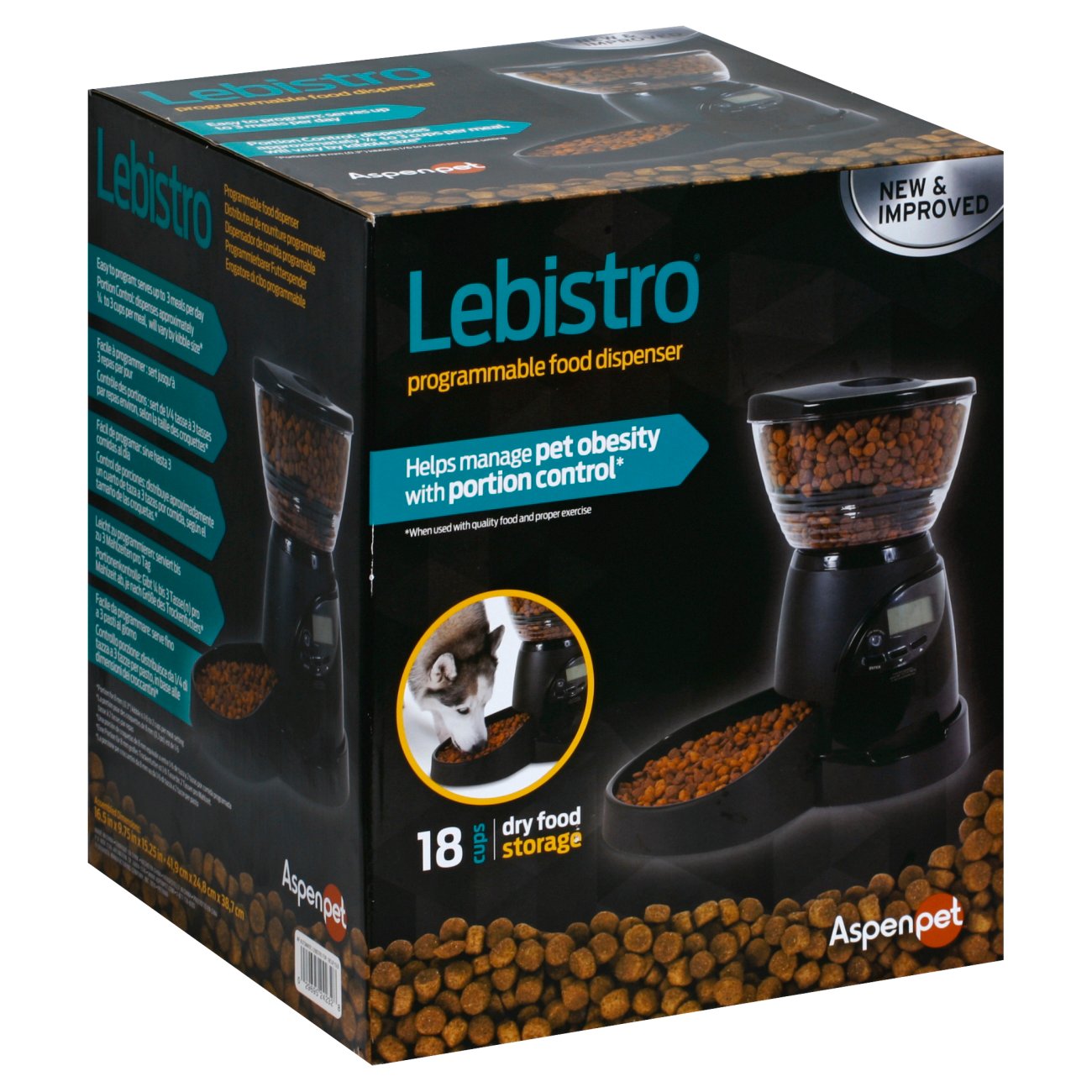 Petmate Le Bistro Programmable Feeder Shop Cats At H E B   001508264