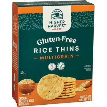 Higher Harvest by H-E-B Gluten Free Rice Thins - Multigrain