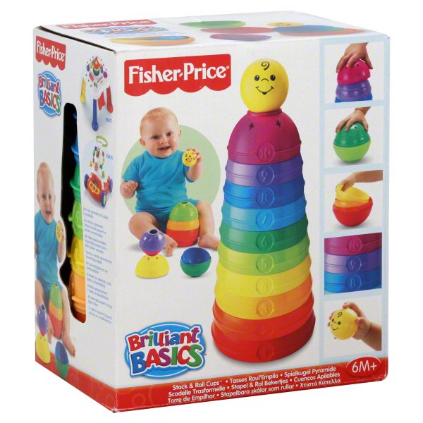 fisher price brilliant basics stack and roll cups