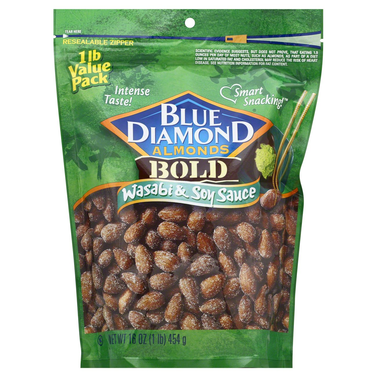 Blue Diamond Bold Wasabi & Soy Sauce Almonds Value Pack - Shop Nuts ...