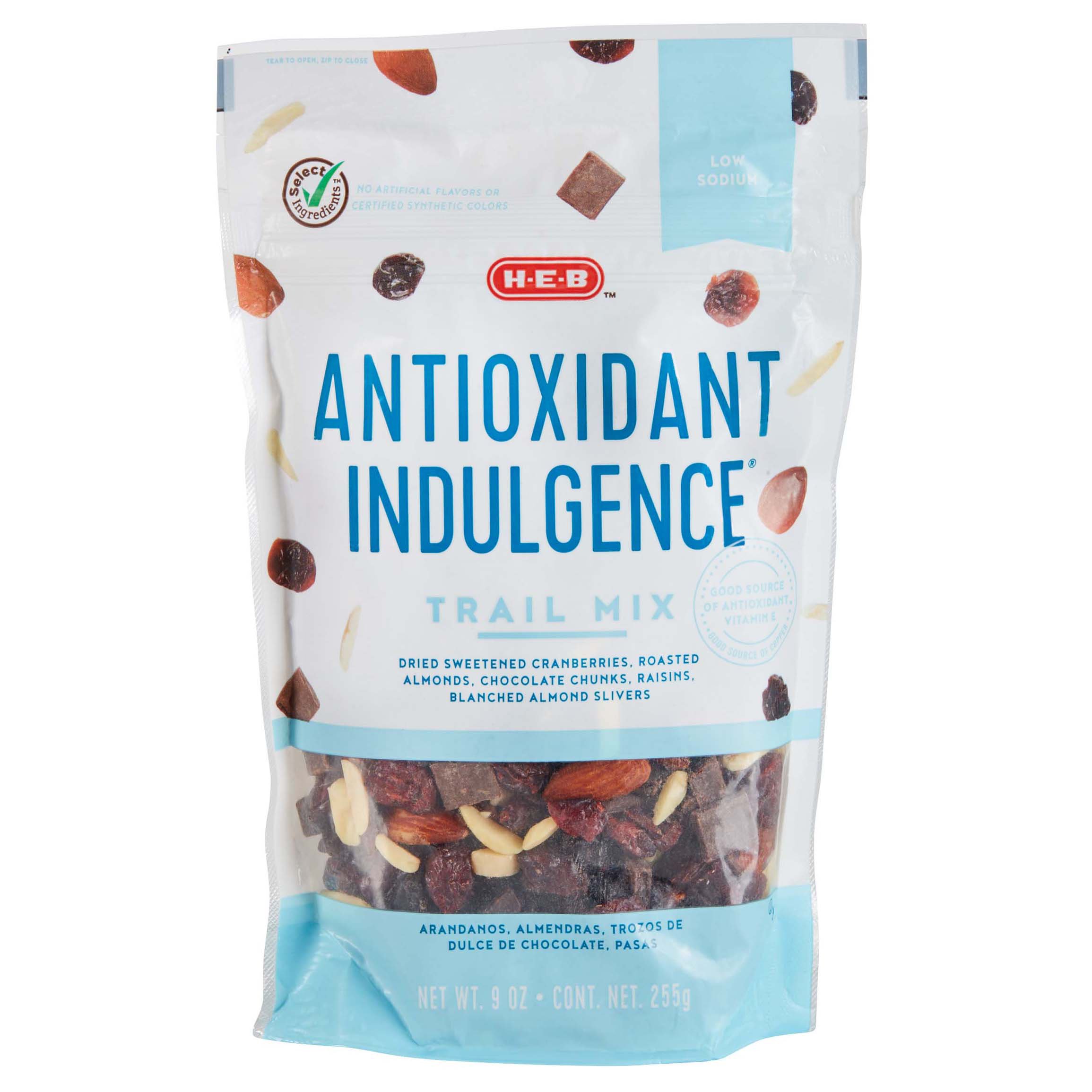 HEB Select Ingredients Antioxidant Indulgence Trail Mix Shop Trail