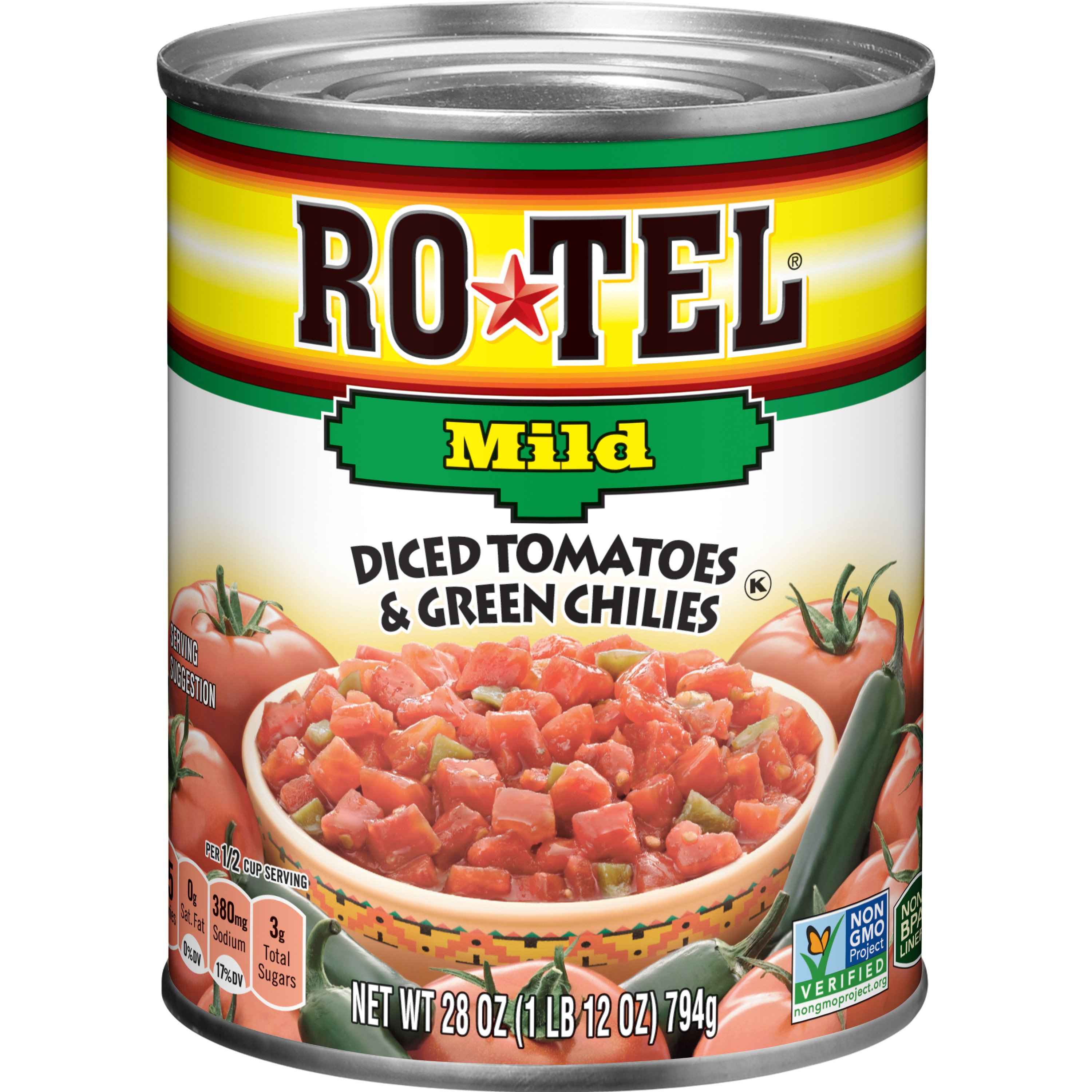 Rotel Mild Diced Tomatoes and Green Chilies Shop Vegetables at HEB