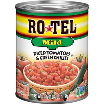 Ro-Tel Mild Diced Tomatoes and Green Chilies, 28 oz