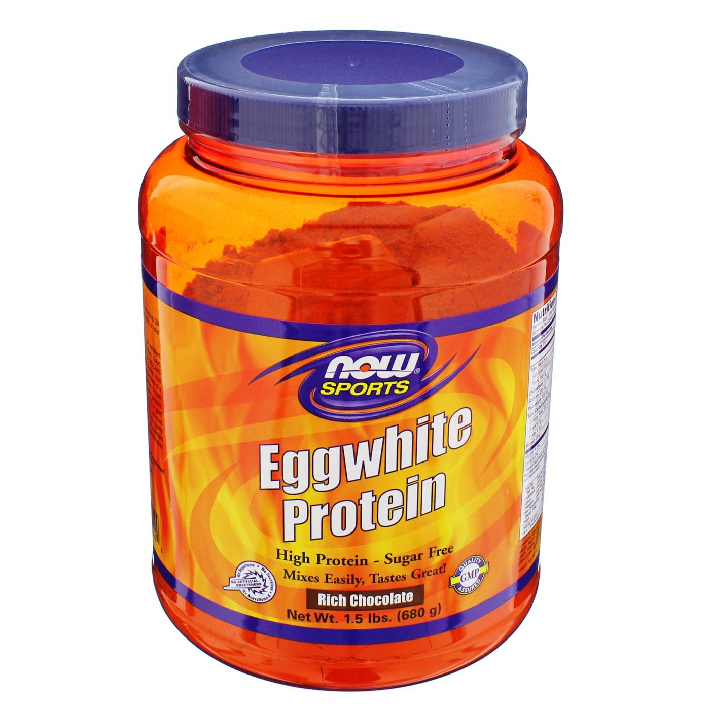 NOW Sports Rich Chocolate Eggwhite Protein; image 1 of 3