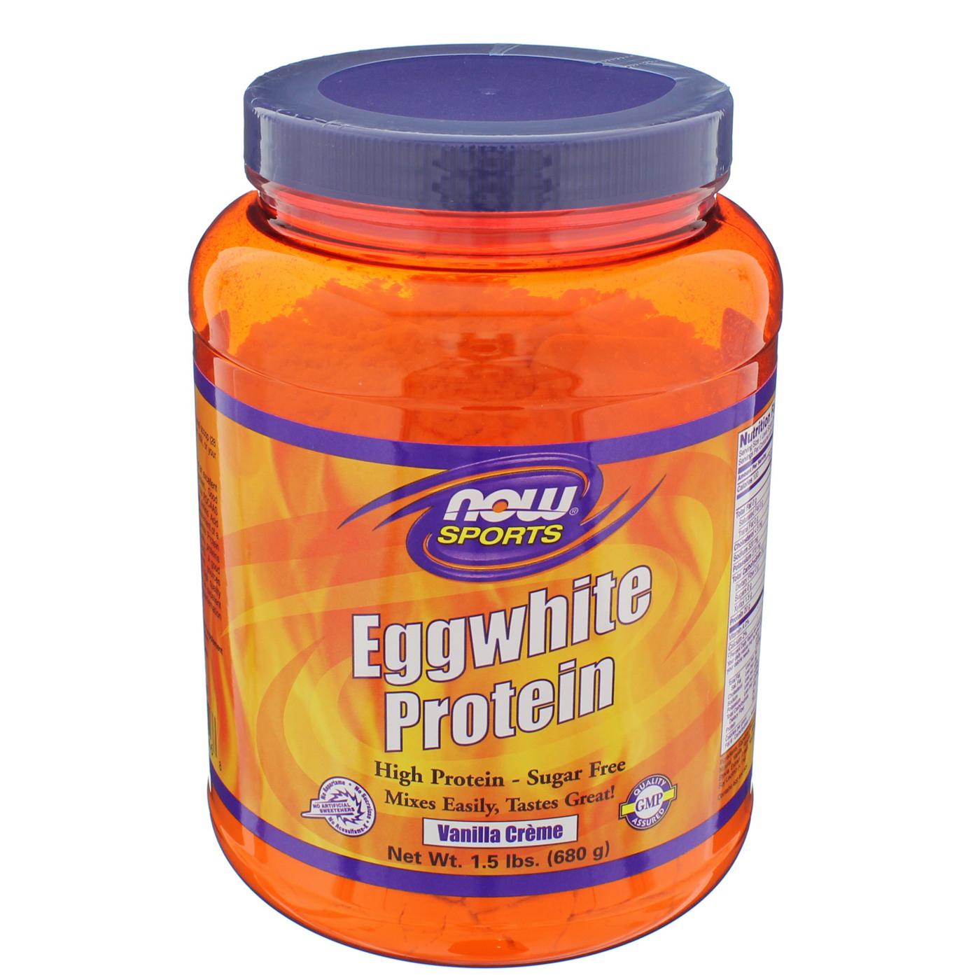 NOW Sports Vanilla Creme Eggwhite Protein; image 1 of 3