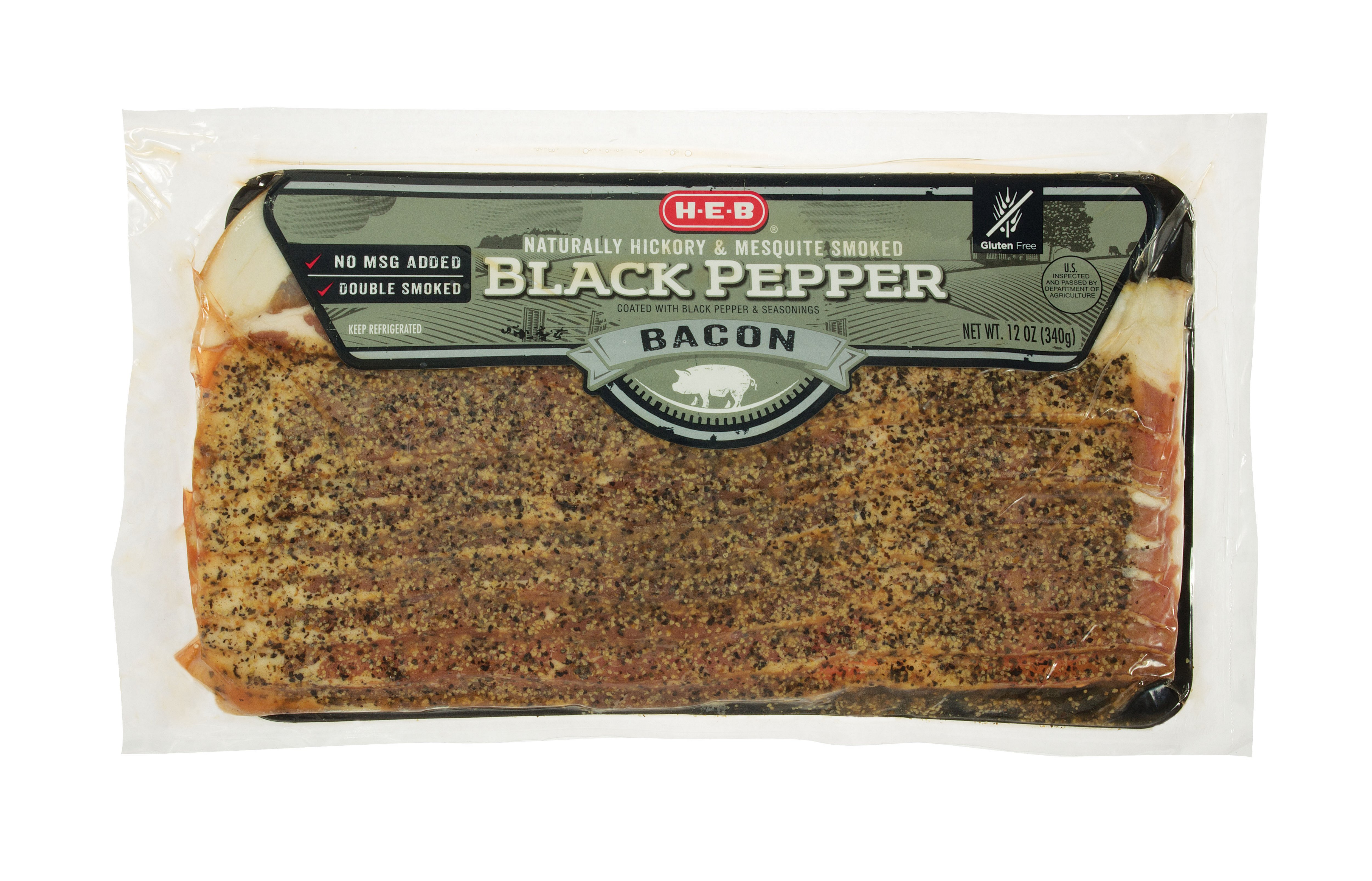 H-E-B Premium Black Pepper Bacon - Shop Bacon At H-E-B