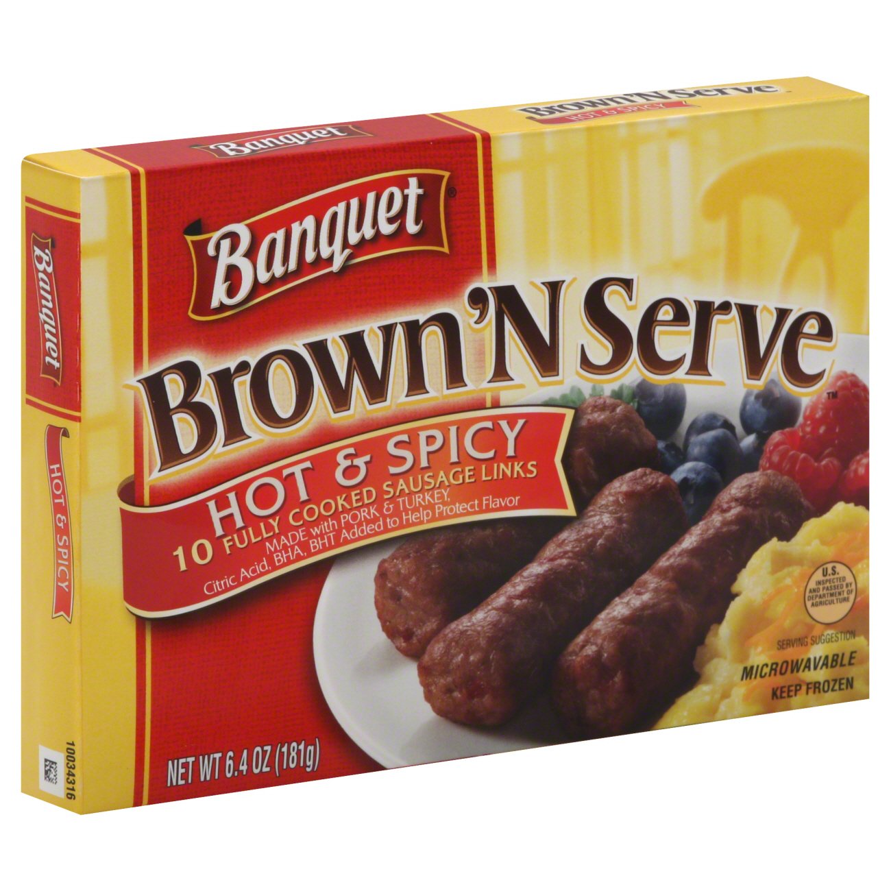 Banquet Brown 'N Serve Fully Cooked Hot and Spicy Sausage Links Shop Sausages & Hot Dogs at HEB