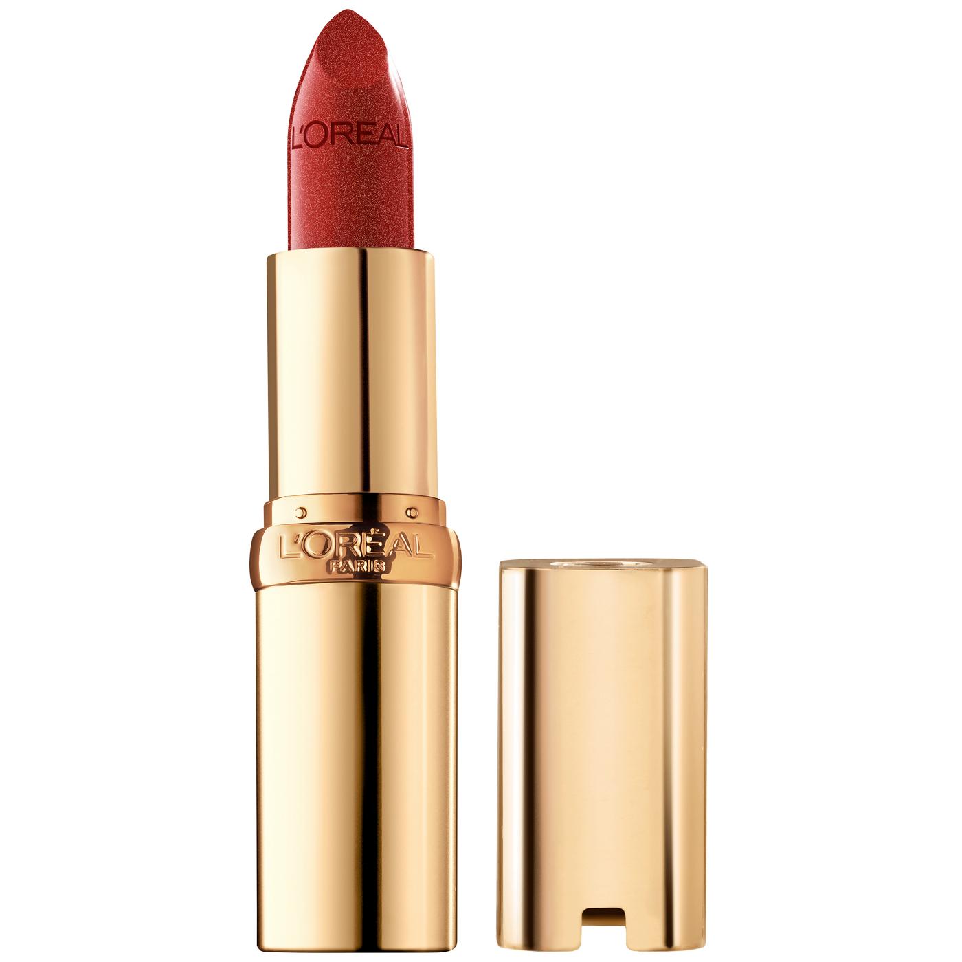 L'Oréal Paris Colour Riche Original Satin Lipstick for Moisturized Lips Blazing Lava; image 1 of 2