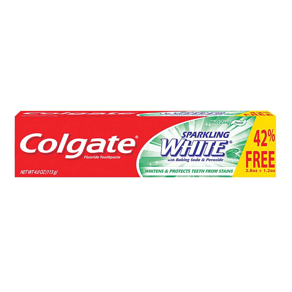 Colgate Sparkling White Toothpaste Mint Zing Shop Toothpaste At H E B